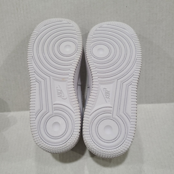 Nike Air Force 1 Mid PS Sneaker Triple White 3Y - Picture 6 of 7